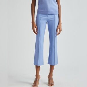 Veronica Beard Jaya Crop Pants Pintuck Stretch Crop Trousers size 4